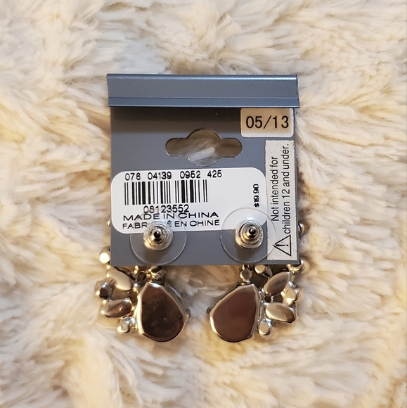 Express Silver Statement Earrings - Picture 3 of 4